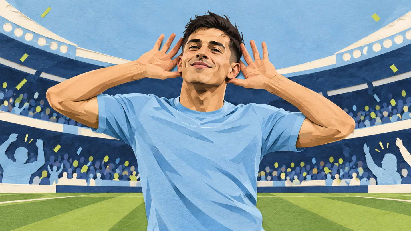 Illustration of open hands behind the ears in the Topo Gigio pose